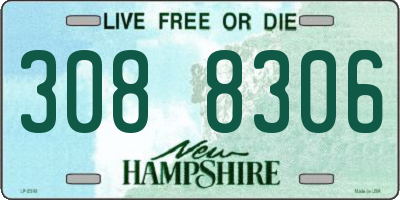 NH license plate 3088306