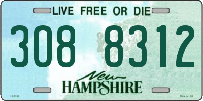 NH license plate 3088312