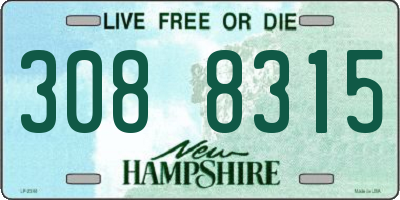 NH license plate 3088315