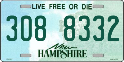 NH license plate 3088332