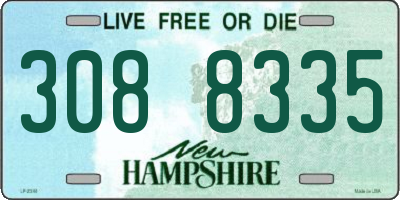 NH license plate 3088335