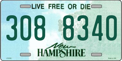 NH license plate 3088340