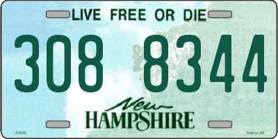 NH license plate 3088344