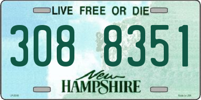 NH license plate 3088351