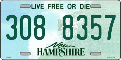 NH license plate 3088357