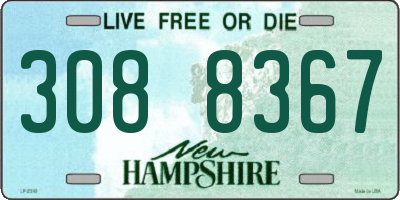 NH license plate 3088367