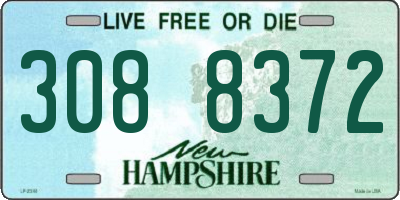 NH license plate 3088372