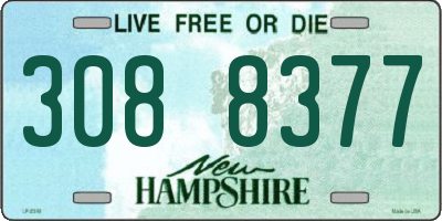 NH license plate 3088377