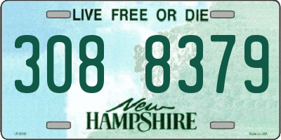 NH license plate 3088379