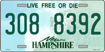 NH license plate 3088392
