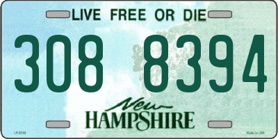 NH license plate 3088394