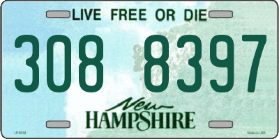 NH license plate 3088397