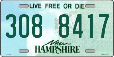 NH license plate 3088417