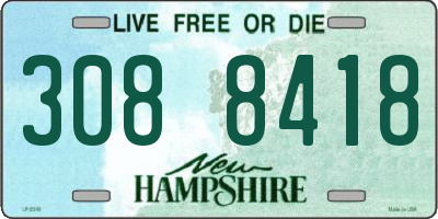 NH license plate 3088418