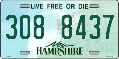 NH license plate 3088437