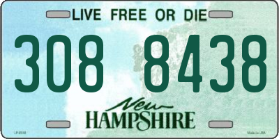 NH license plate 3088438