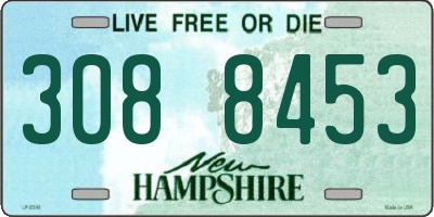 NH license plate 3088453