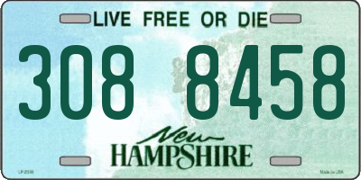 NH license plate 3088458