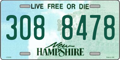 NH license plate 3088478