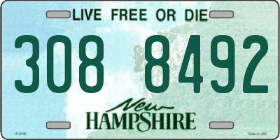 NH license plate 3088492