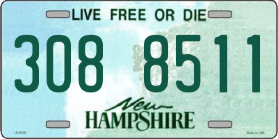 NH license plate 3088511