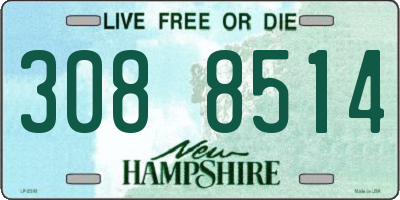 NH license plate 3088514