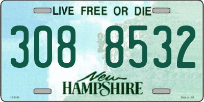 NH license plate 3088532