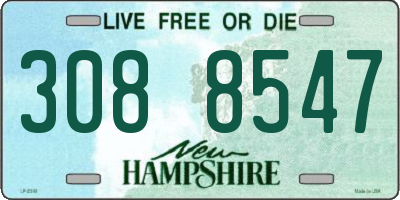 NH license plate 3088547