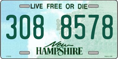 NH license plate 3088578