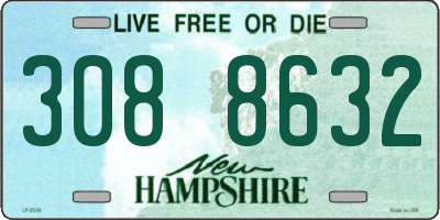 NH license plate 3088632