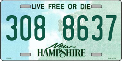 NH license plate 3088637