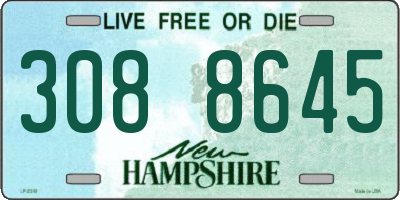 NH license plate 3088645