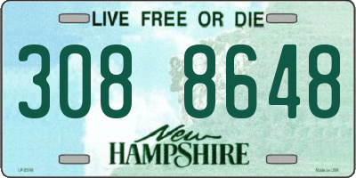 NH license plate 3088648