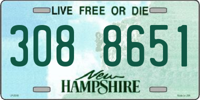 NH license plate 3088651