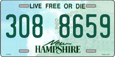 NH license plate 3088659