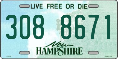 NH license plate 3088671