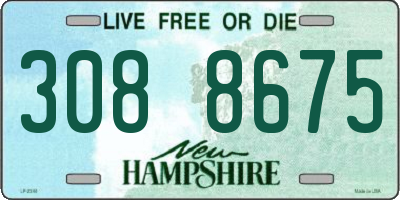 NH license plate 3088675