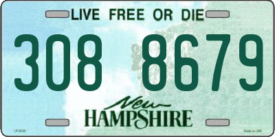 NH license plate 3088679