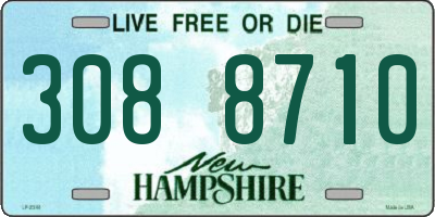 NH license plate 3088710