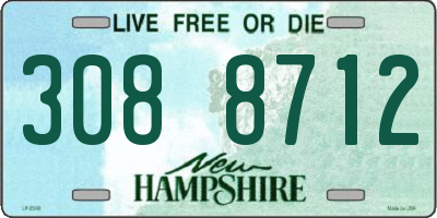 NH license plate 3088712