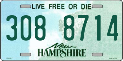 NH license plate 3088714