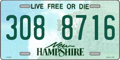 NH license plate 3088716
