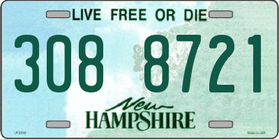 NH license plate 3088721