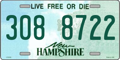 NH license plate 3088722