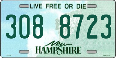 NH license plate 3088723