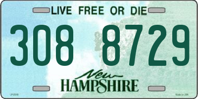 NH license plate 3088729