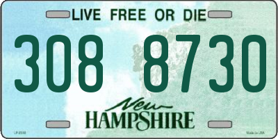 NH license plate 3088730