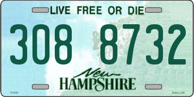NH license plate 3088732