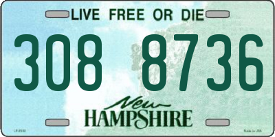 NH license plate 3088736