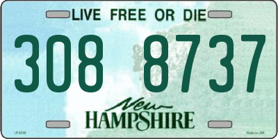 NH license plate 3088737